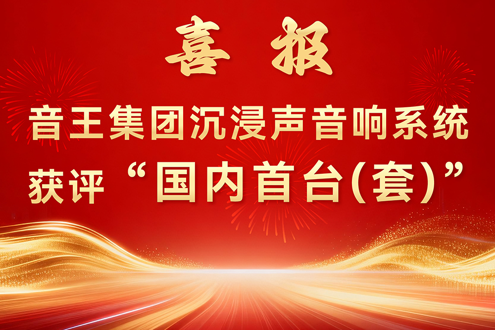 音王集团沉浸声音响系统获评"国内首台(套)"装备认定