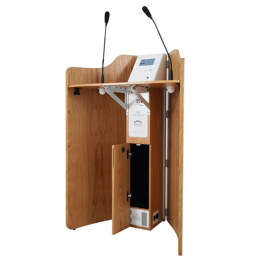 音王便捷式折叠智能讲台PT30背面