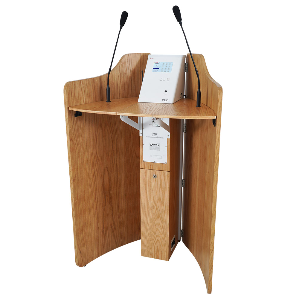 音王便捷式折叠智能讲台PT30背面