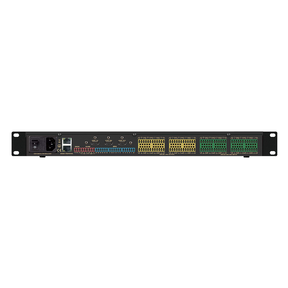 音王音频处理视显一体机AMP-1616AU背面